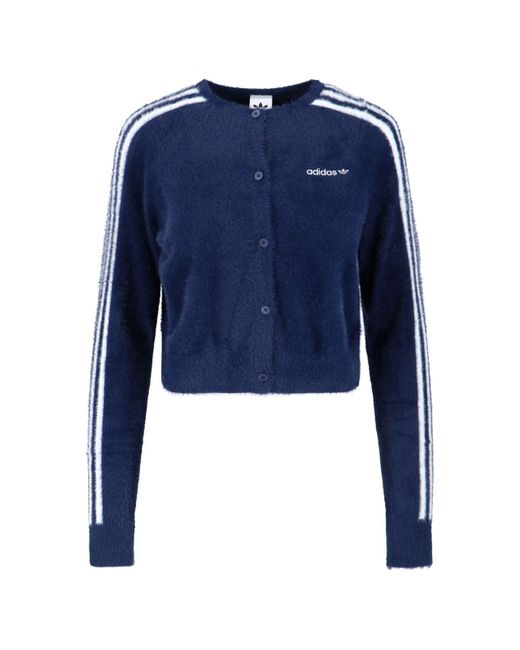 Adidas Blue 'Fluffy' Cardigan