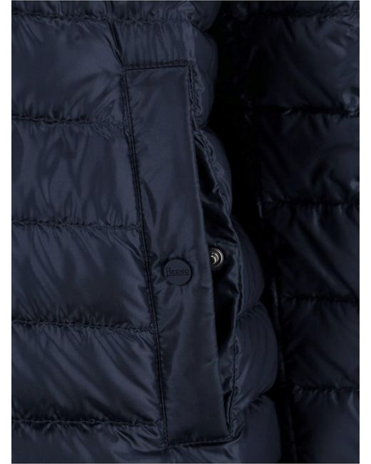 Herno Blue "Ultralight" Light Down Jacket for men