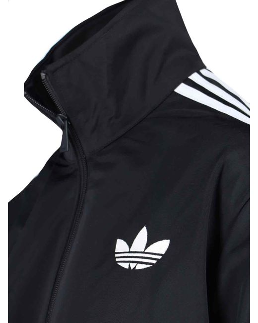 Adidas Black 'Adicolor Classic Firebird' Zip Sweatshirt