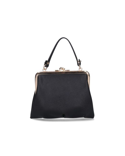Vivienne Westwood Black Granny Frame Small Bag