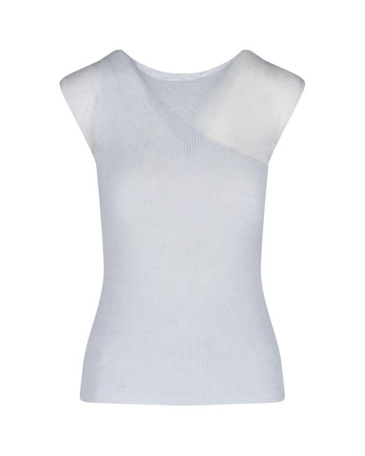 Paloma Wool Blue Tank Top Layered "Nomel"
