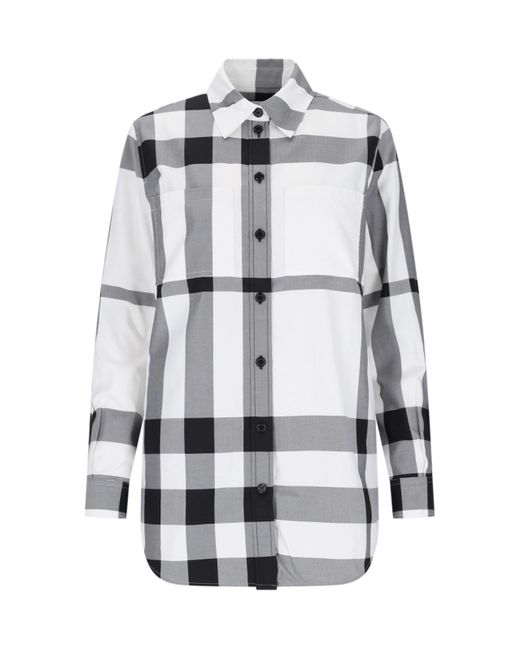 Camicia "Check" di Burberry in White