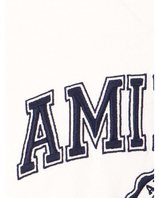 AMI White Logo T-shirt for men
