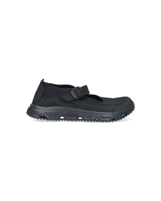 Salomon Black Sneakers Leather