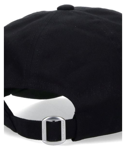 Maison Kitsuné Black 100% Cotton Bucket Hat For for men