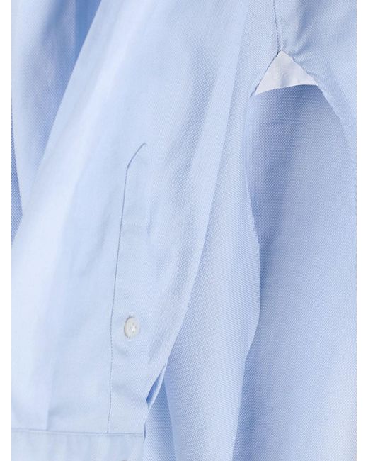 Finamore 1925 Blue 'Napoli' Shirt