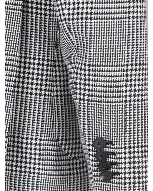 Blazer Monopetto Pied De Poule di Tagliatore in Gray da Uomo