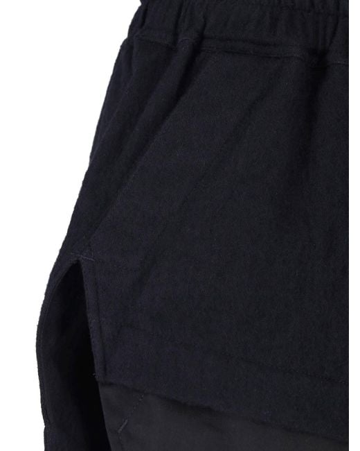 Rick Owens Blue Sport Shorts