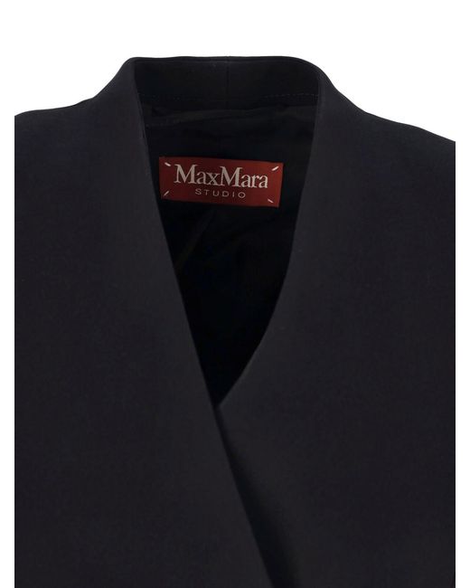 Max Mara Black Single-Breasted Blazer