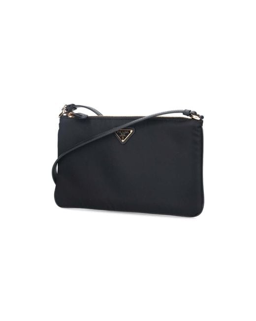 Pouch A Spalla Logo di Prada in Blue