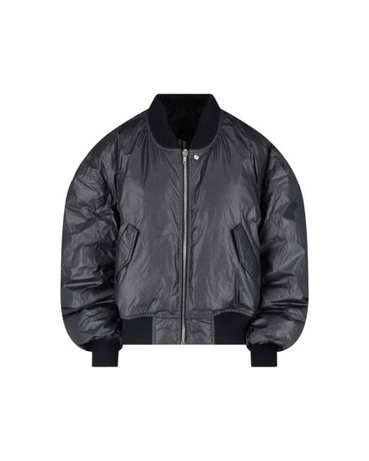 Rick Owens Gray 'Runway Cal' Bomber Jacket