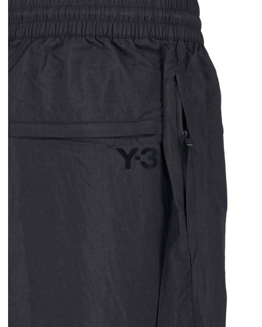 Y-3 Blue Sweatpants "Gradient 3 Stripes" for men