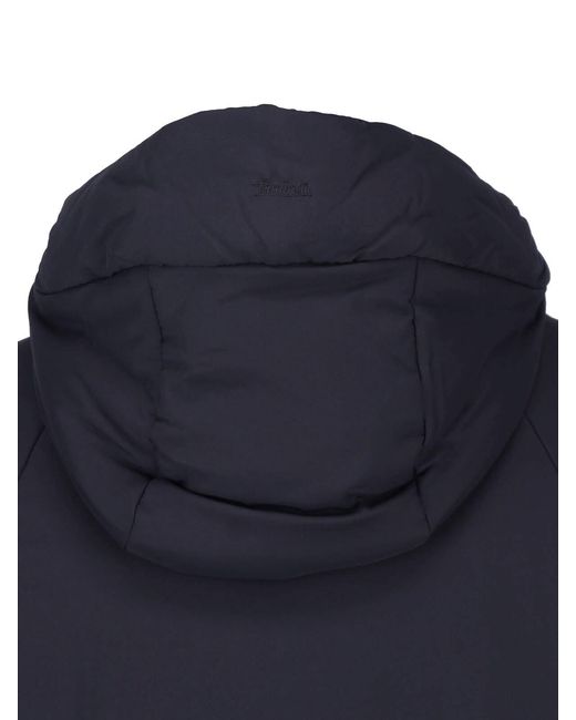 Laminar Blue Hooded Zip Jacket for men