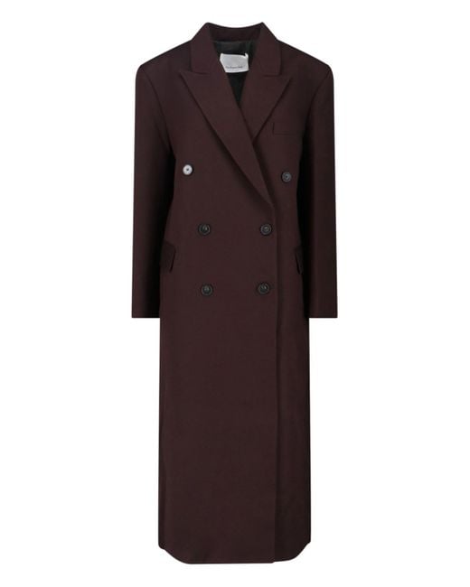 Frankie Shop Purple 'Jane' Double-Breasted Coat