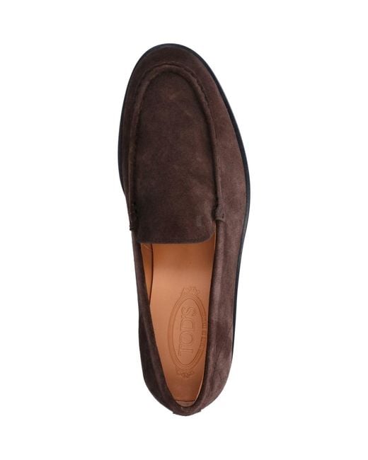 Tod's Brown Loafers “Slipper” for men