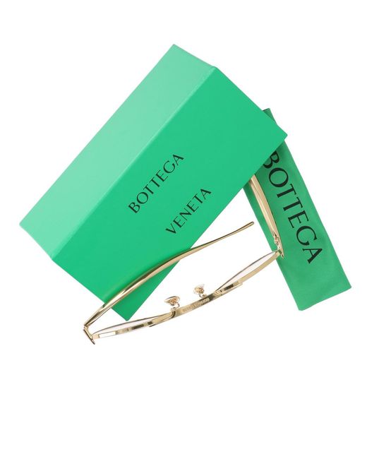 Bottega Veneta Pink Sunglasses "Aviator Sardine"