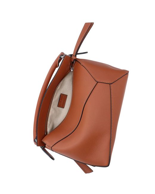 Loewe Brown Small Handbag "Puzzle Edge"