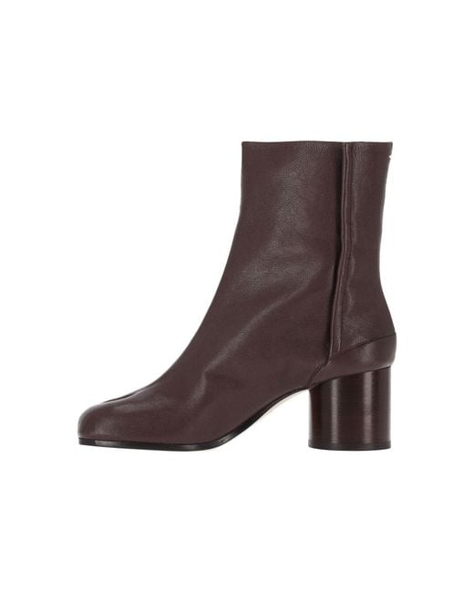 Maison Margiela Brown Ankle Boots "Tabi"