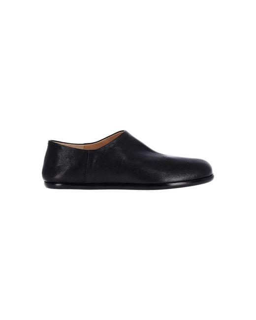 Maison Margiela Black Low Shoes “Slip-On Tabi” for men