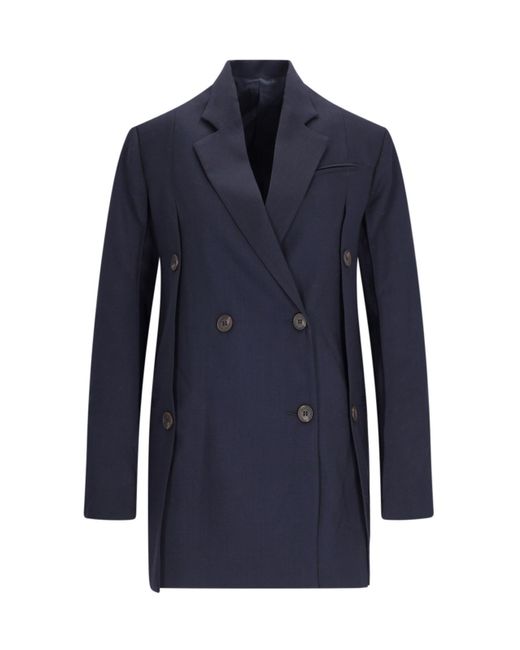 Eudon Choi Blue 'beatrice' Double-breasted Blazer