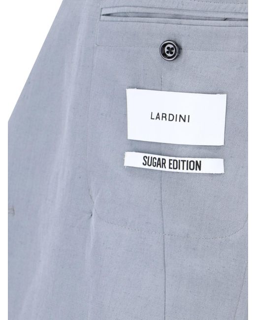 Lardini Blue Double-breasted Blazer for men