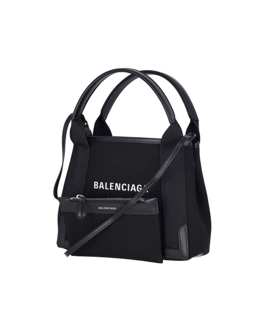 Balenciaga Black 'navy Cabas Xs' Tote Bag
