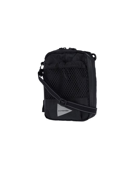 Pouch Tracolla "Ecopack" di And Wander in Black da Uomo