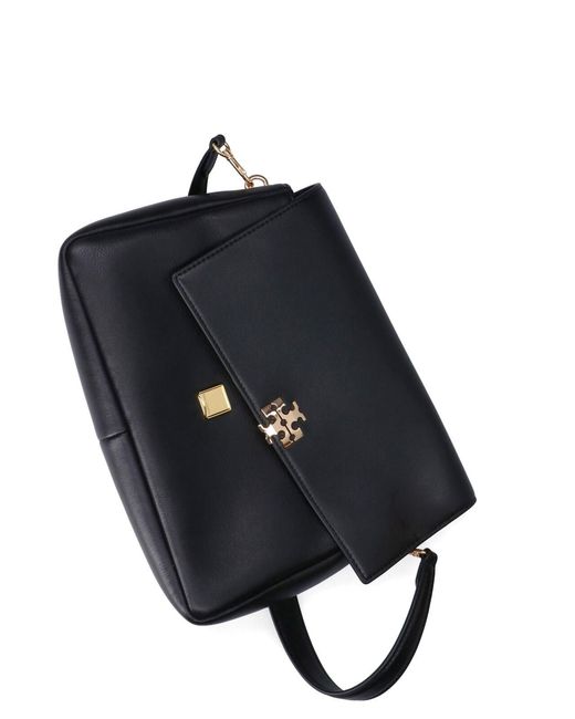 Tory Burch Black Nappa Cow Leather Shoulder Bag