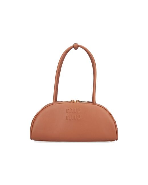 Miu Miu White Shoulder Bag "Beau"