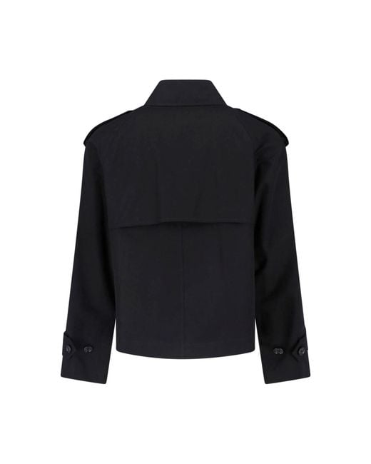 Burberry Blue Cropped Trench "Leadenham" for men