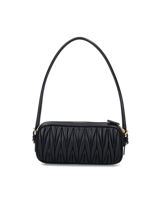Pouch Logo di Miu Miu in Black