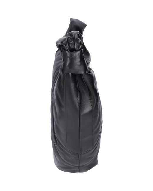 Lemaire Black Large Shoulder Bag "croissant" for men