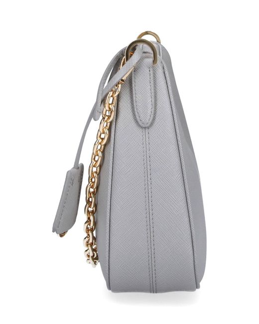 Prada Gray Mini Shoulder Bag "Re-Edition"