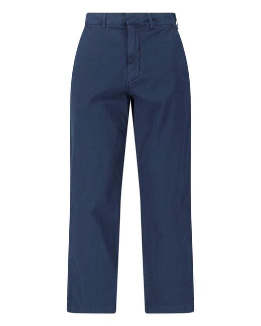 RANRA Blue Cotton Pants for men