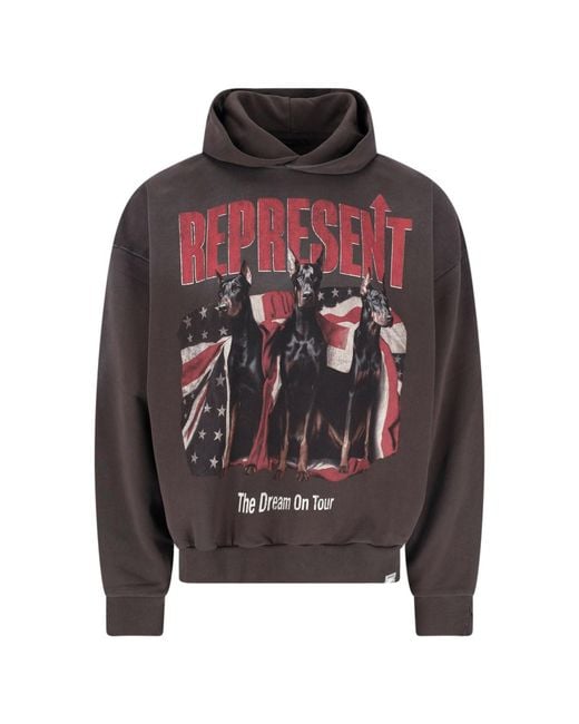 Represent Gray Sweaters Cotton for men