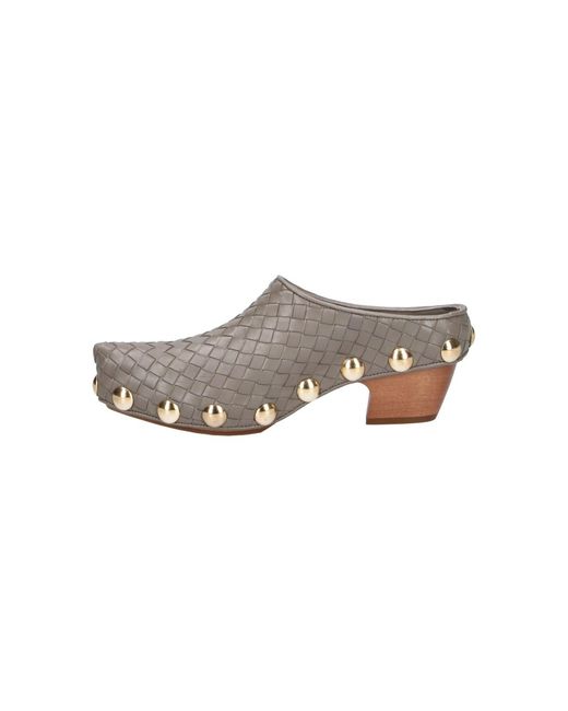 Bottega Veneta Gray Mules "Gondola"