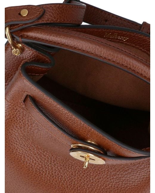Mulberry Brown Islington Mini Bucket Bag