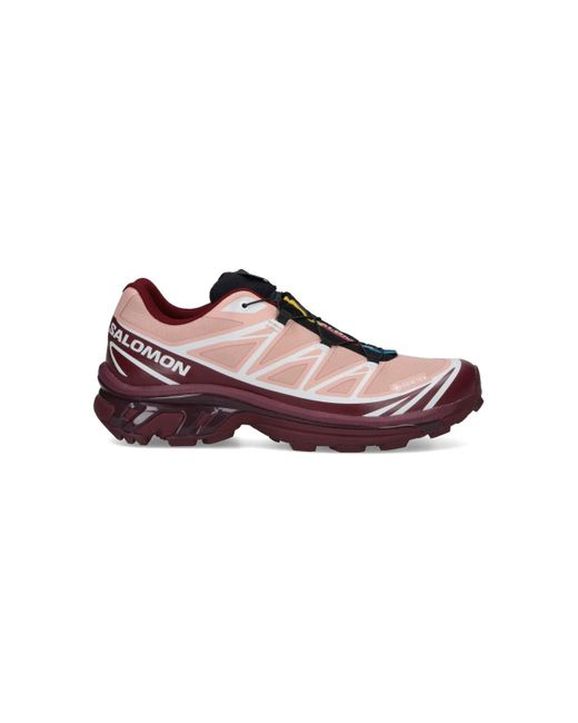 Salomon Multicolor Burgundy Xt-6 Gore-Tex Sneakers for men