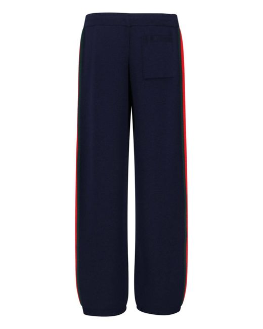 Gucci Blue Wool Sports Pants for men