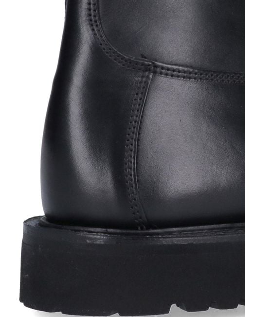 Tricker's Black 'Burford' Derby Ankle Boots for men