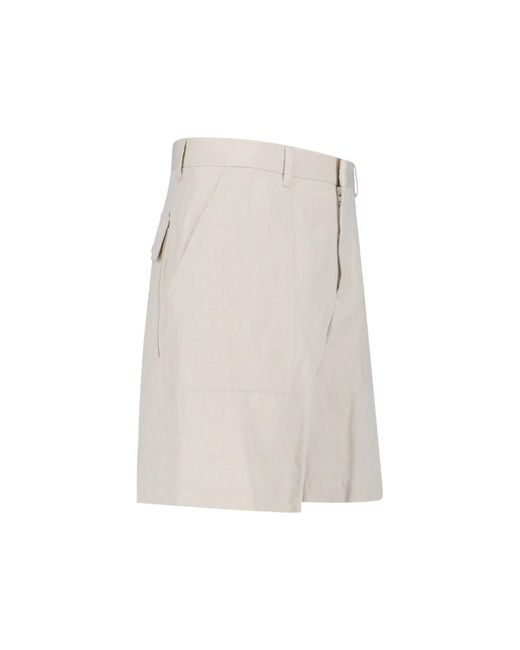 Lardini White Tailored Shorts for men