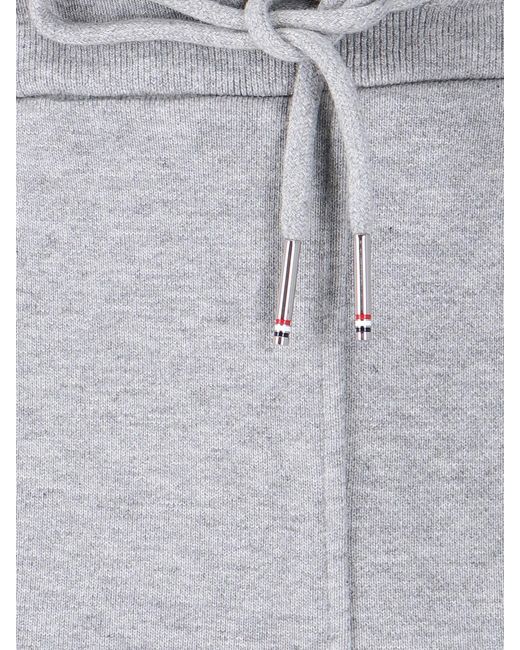Thom Browne Gray '4-Bar' Track Pants for men