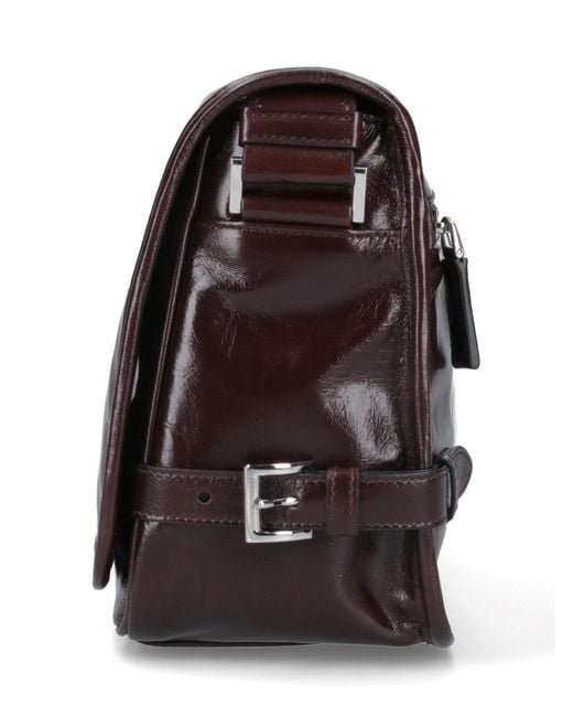 Prada Brown Logo Shoulder Bag for men