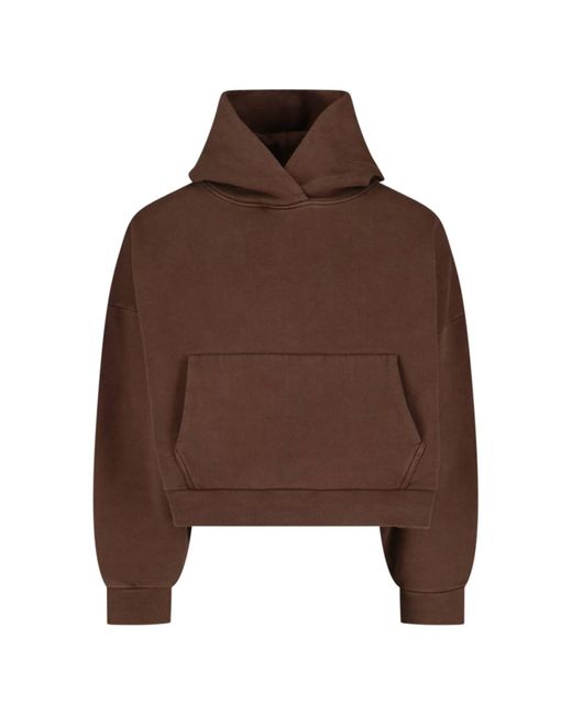 Felpa Cappuccio Classica di Entire studios in Brown da Uomo