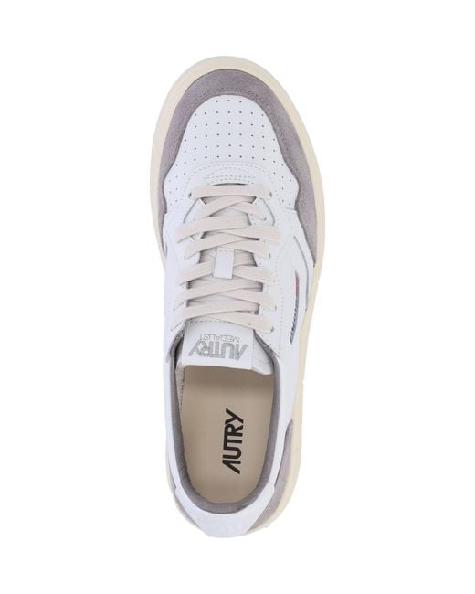 Autry White Low-Top Sneakers With Smooth for men