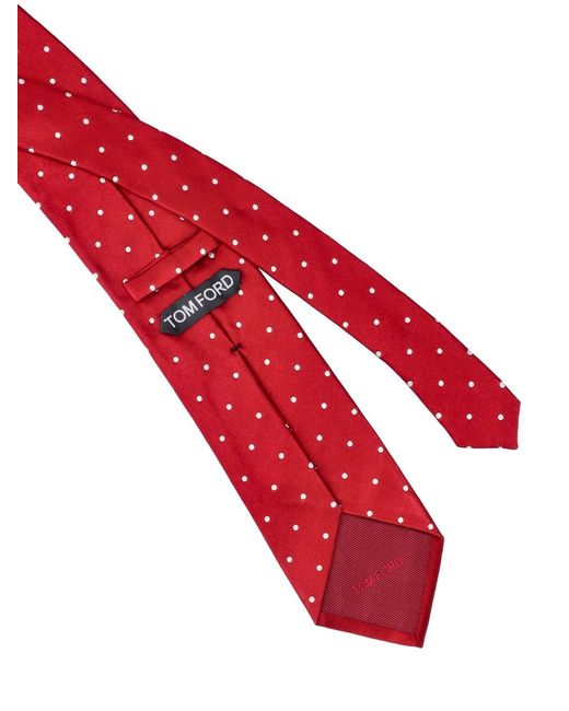Tom Ford Red Silk Tie for men