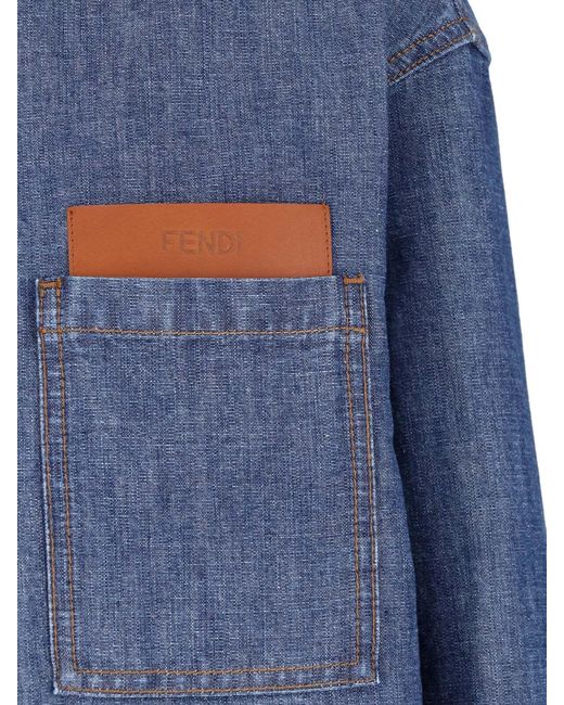 Fendi Blue Denim Jacket