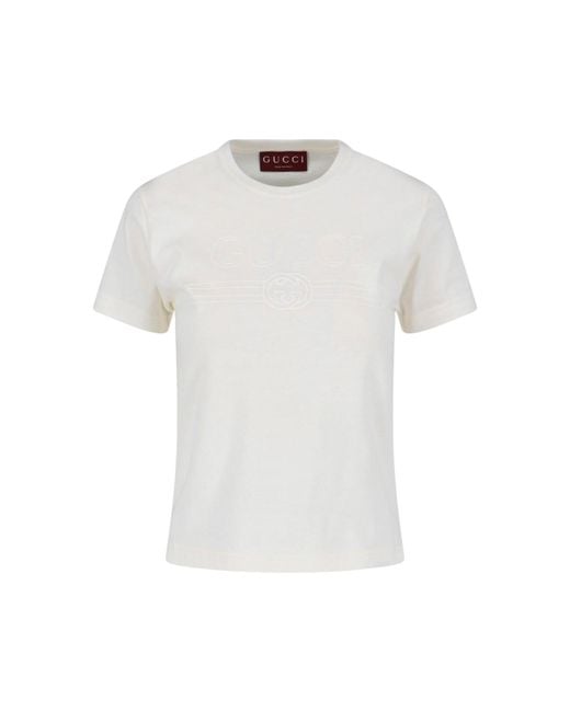 Gucci White Logo T-Shirt