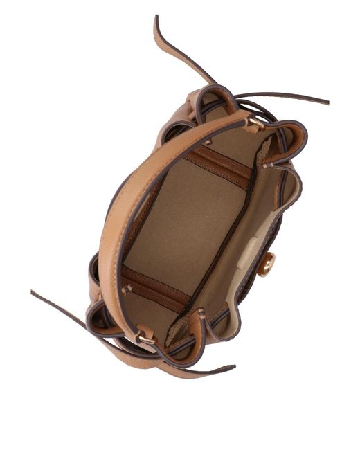 Tory Burch Natural Mini Bucket Bag "Romy"