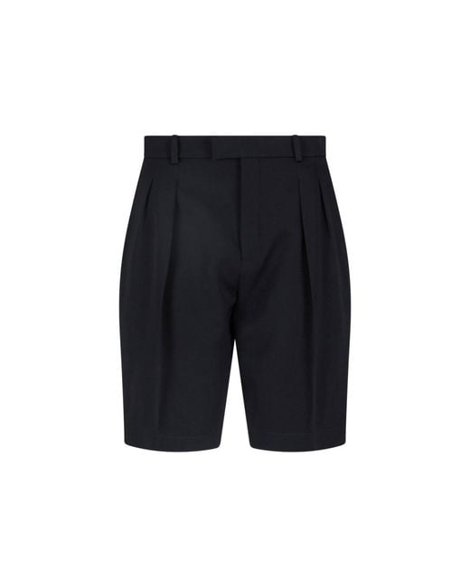 Saint Laurent Blue Wool Shorts